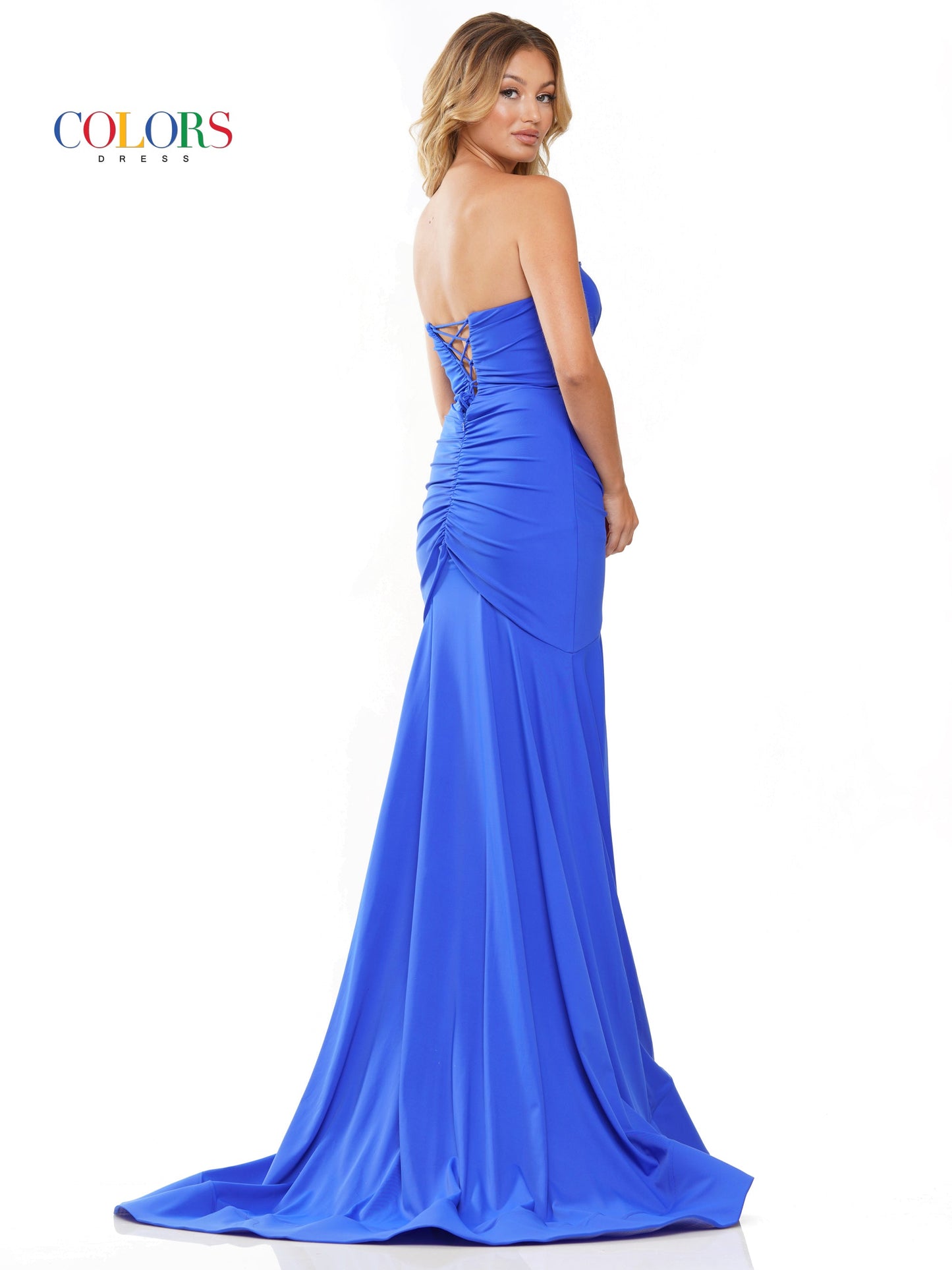 Prom Dresses Long Strapless Formal Fitted Prom Dress Royal