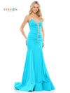 Prom Dresses Long Strapless Formal Fitted Prom Dress Teal