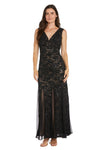 Formal Dresses Long Formal Sequin Lace Evening Dress Black/Nude