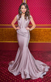 Formal Dresses Long Mermaid Fit Formal Evening Dress Mauve