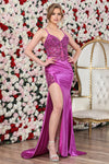 Prom Dresses Prorm Long Fitted Formal Lace Corset Dress Orchid