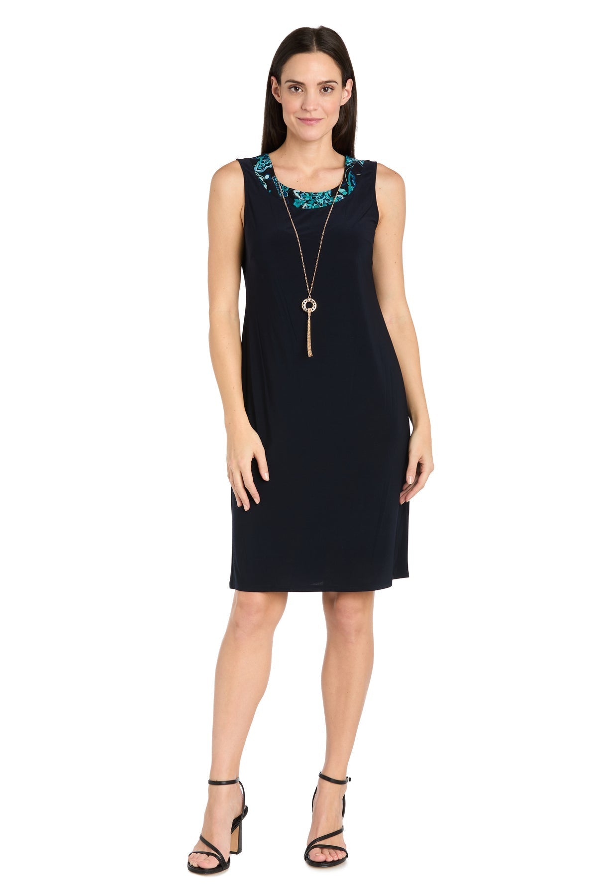 Mother of the Bride Dresses Two Piece Short Printed Cocktail Dress Navy/Teal