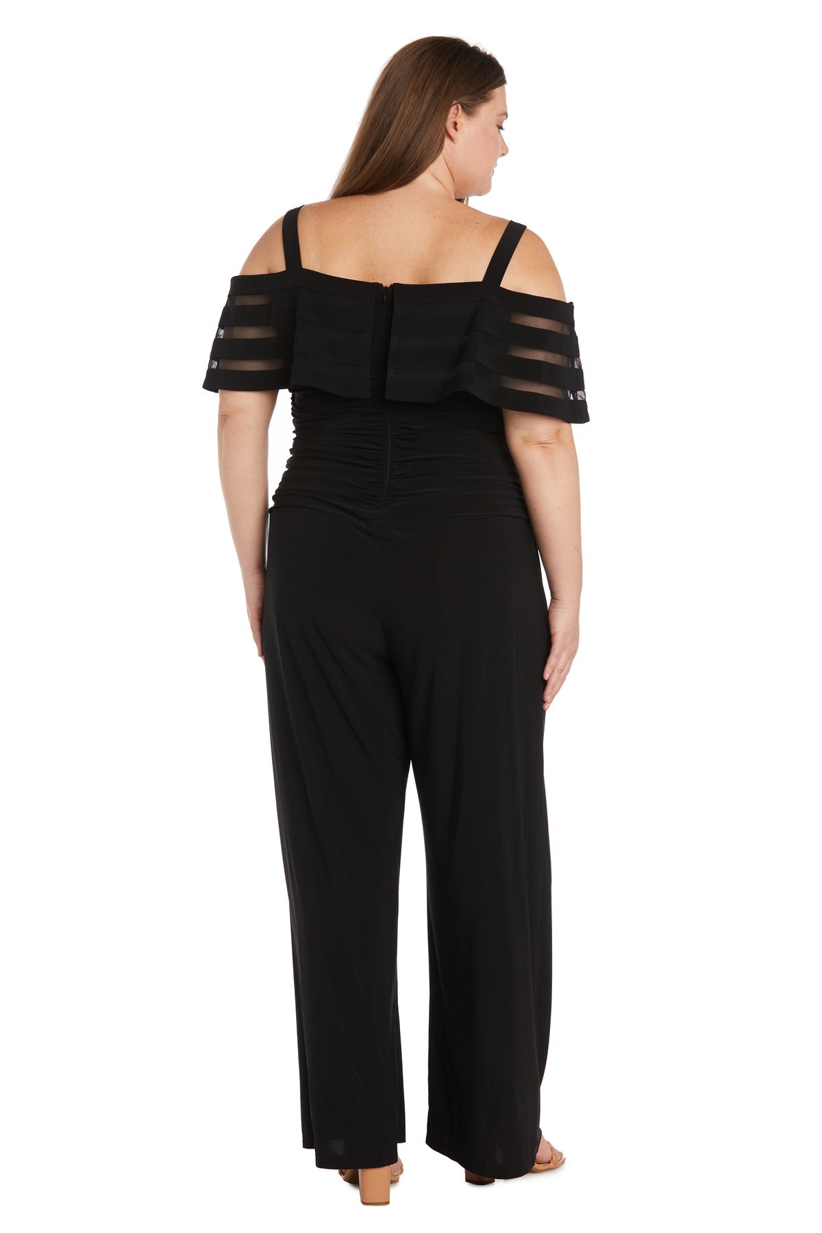 Plus Size Dresses Long Formal Jump Suit Plus Size Dress Black