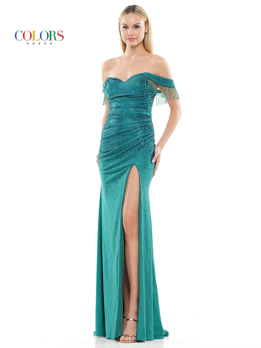 Prom Dresses Long Off Shoulder Satin Prom Dress Deep Green
