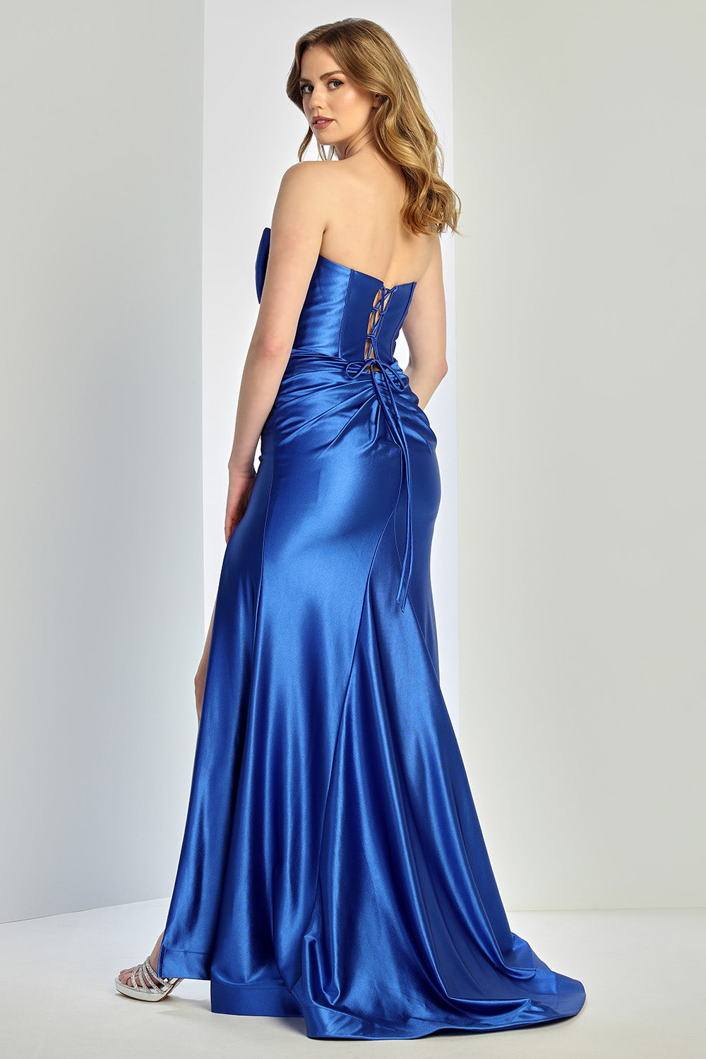 Prom Dresses Prom Fitted Slit Long Evening Formal Dress Royal Blue