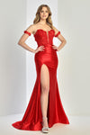 Prom Dresses Prom Fitted Long Corset Applique Formal  Dress Red