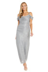 Formal Dresses Long Metallic Formal Petite Dress Pewter