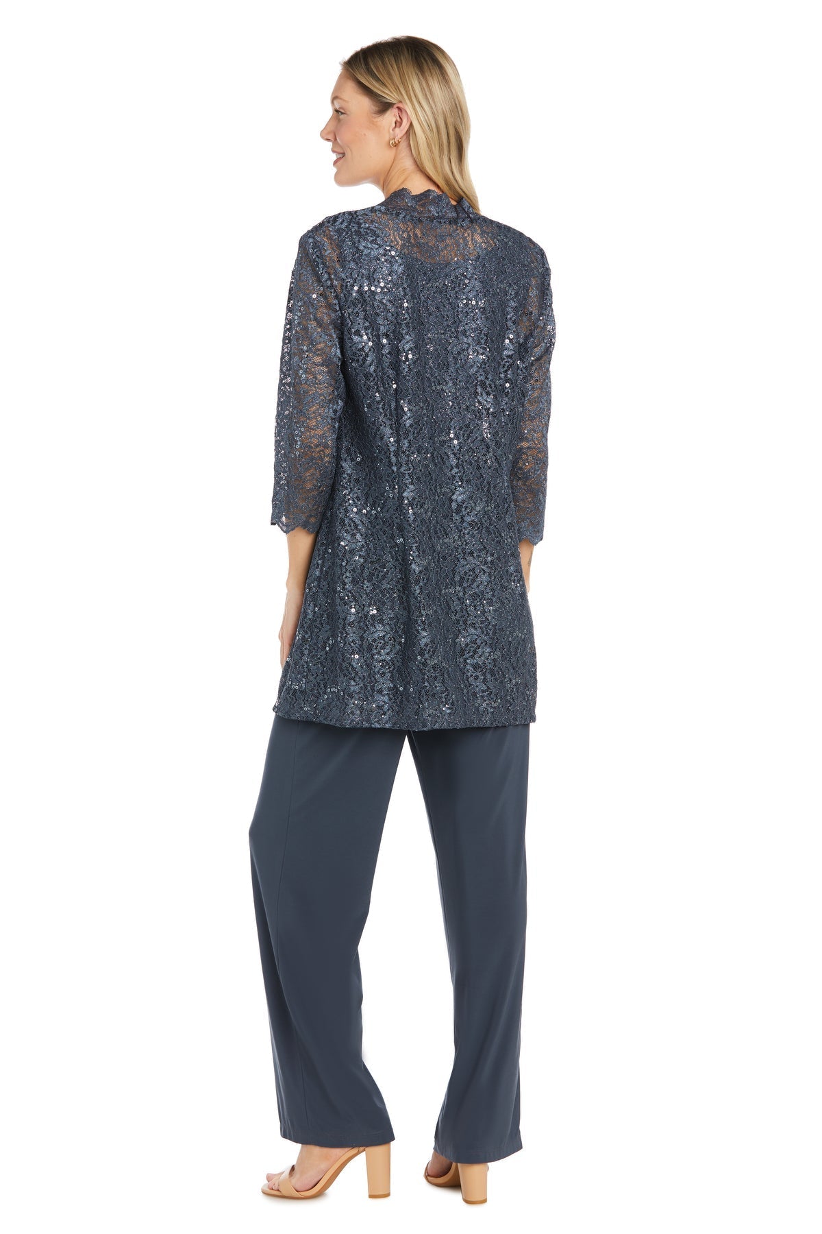 Pant Suit Long Sequin Pantsuit Dress Coal