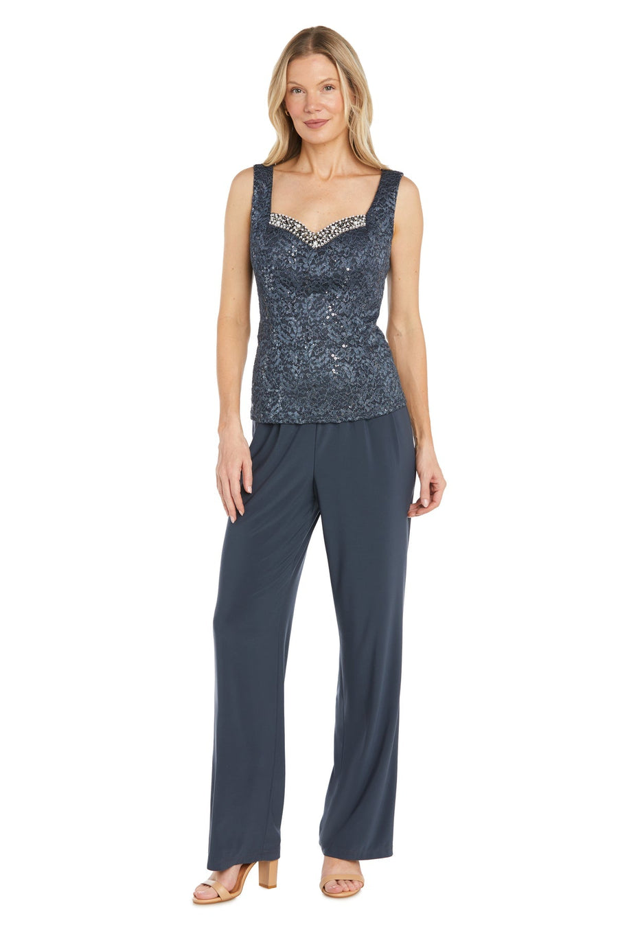 Pant Suit Long Sequin Pantsuit Dress Coal