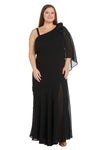 Plus Size Dresses Long Glitter Formal Plus Size Dress Black