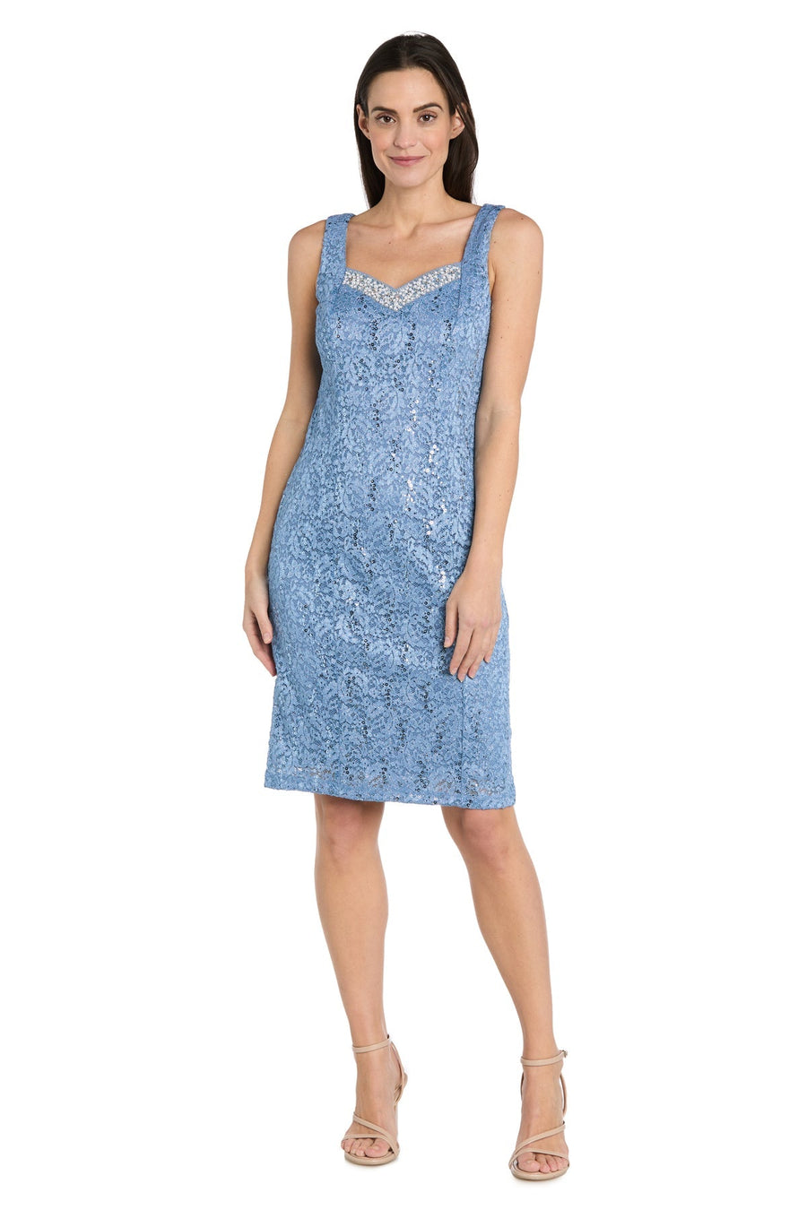 Mother of the Bride Dresses Short Mother of the Bride Lace Jacket Cocktail Dress Blue