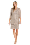 Mother of the Bride Dresses Short Mother of the Bride Lace Jacket Cocktail Dress Champagne