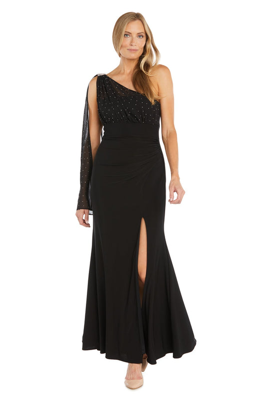 Prom Dresses Long Beaded Formal Long Prom Dress Black/Silver