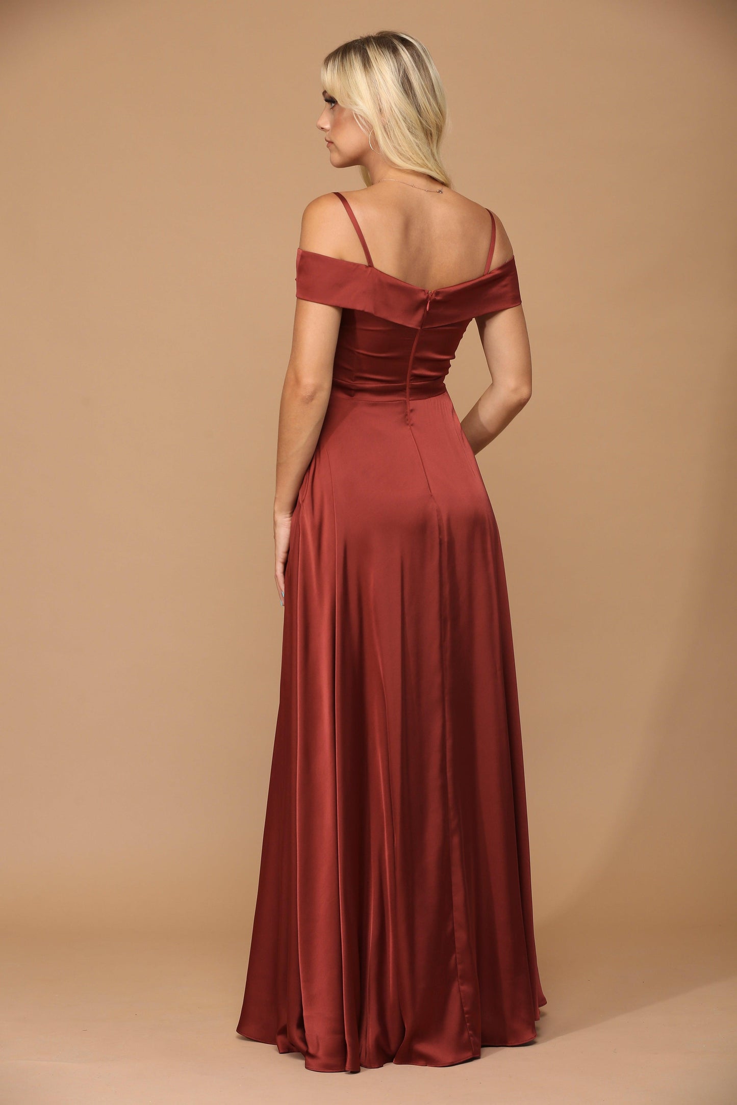 Long Formal Off Shoulder Bridesmaid Dress