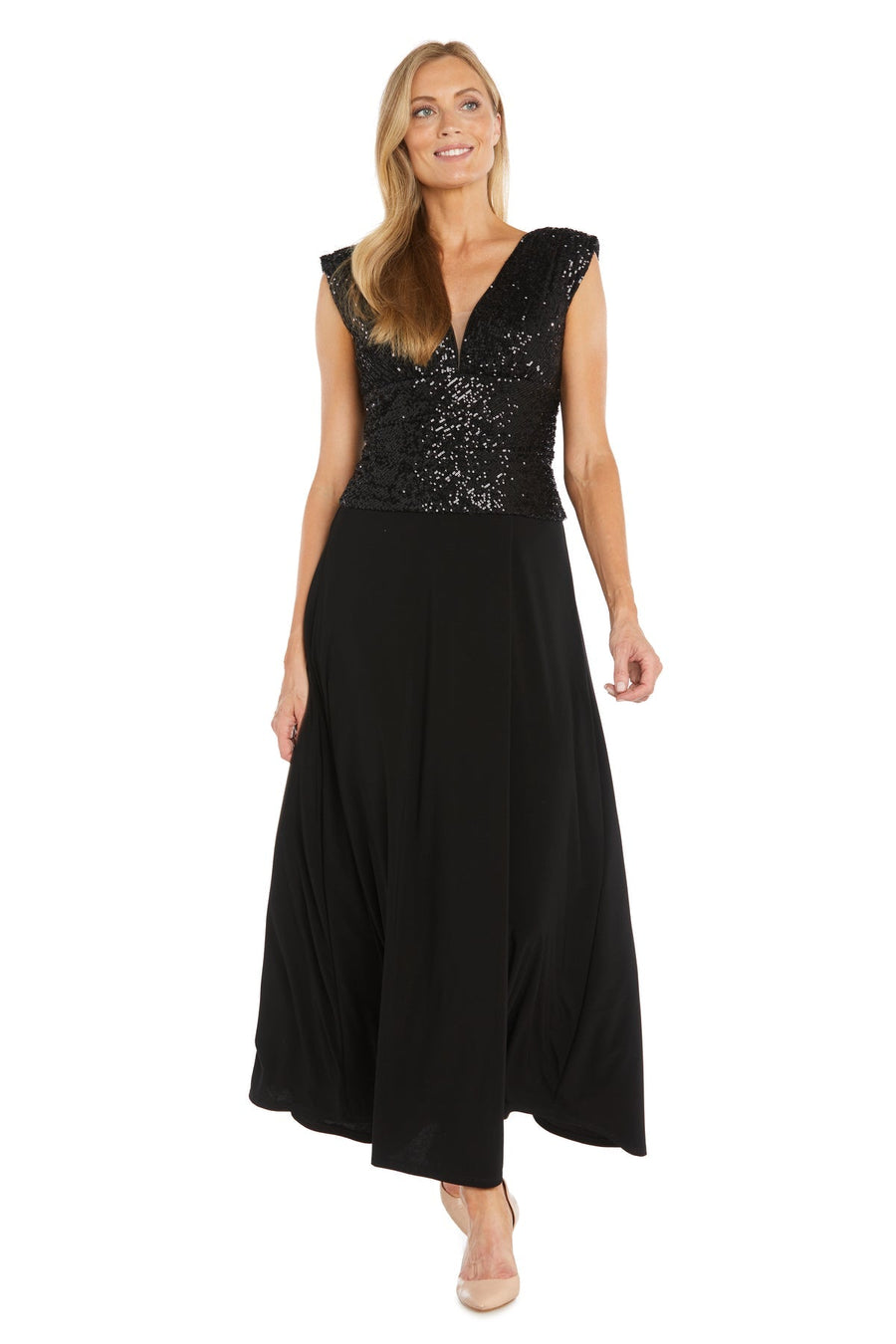 Formal Dresses Long Formal Sequin Evening Dress Black