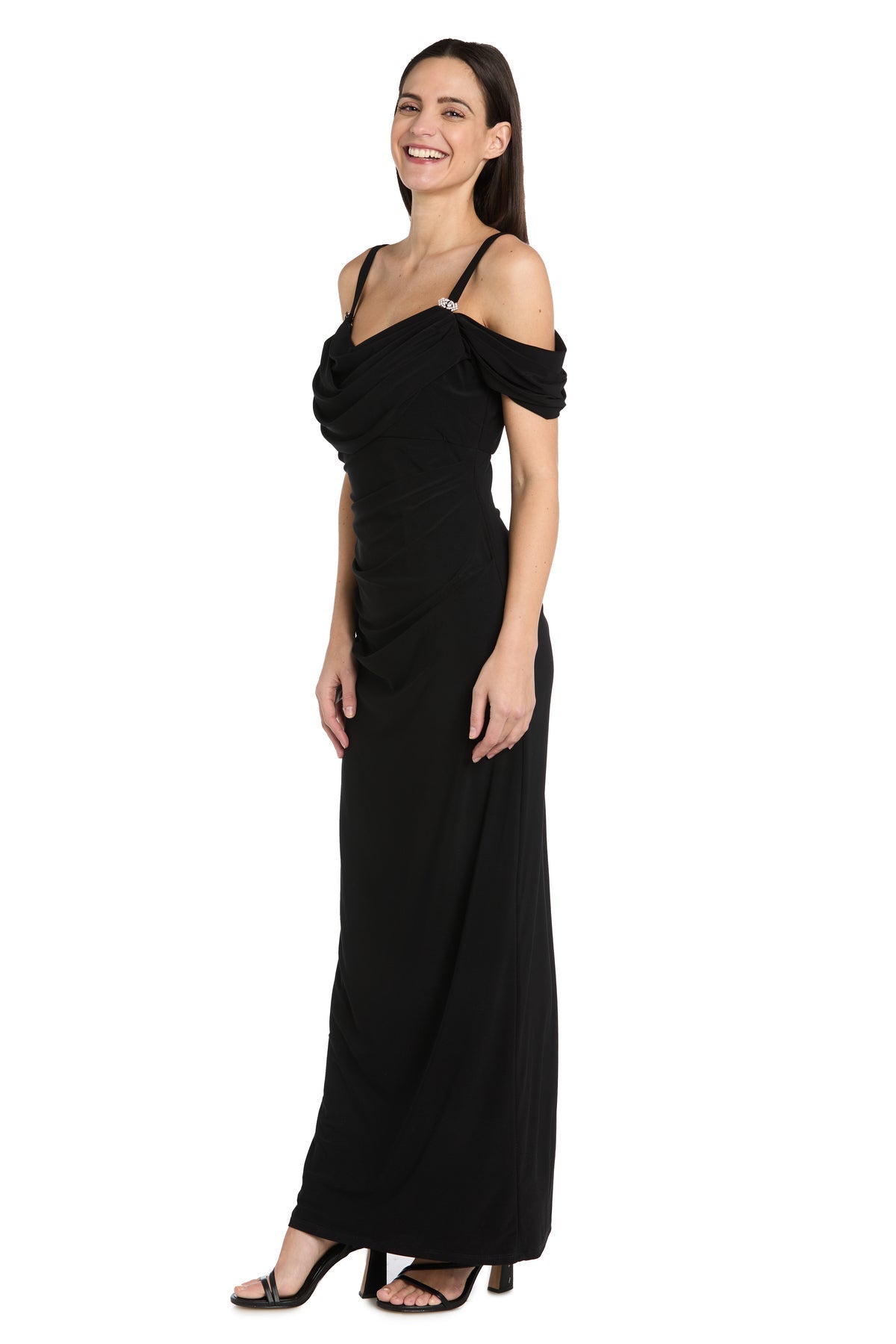 Formal Dresses Long Formal Fitted Evening Dress Black