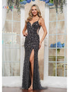 Prom Dresses Long Fitted Formal Evening Prom Dress Gunmetal