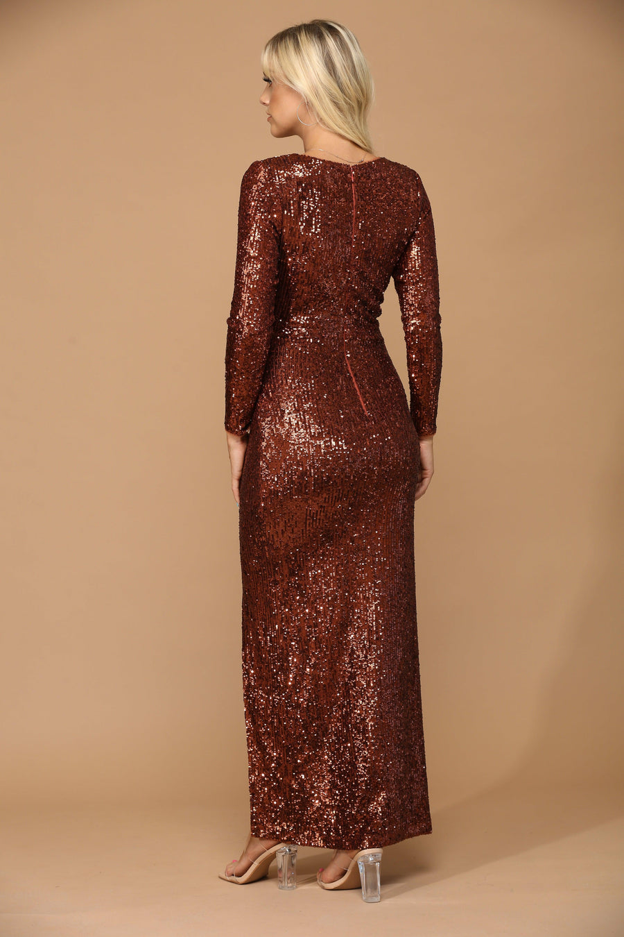Long Sleeve Formal Evening Dress Sale