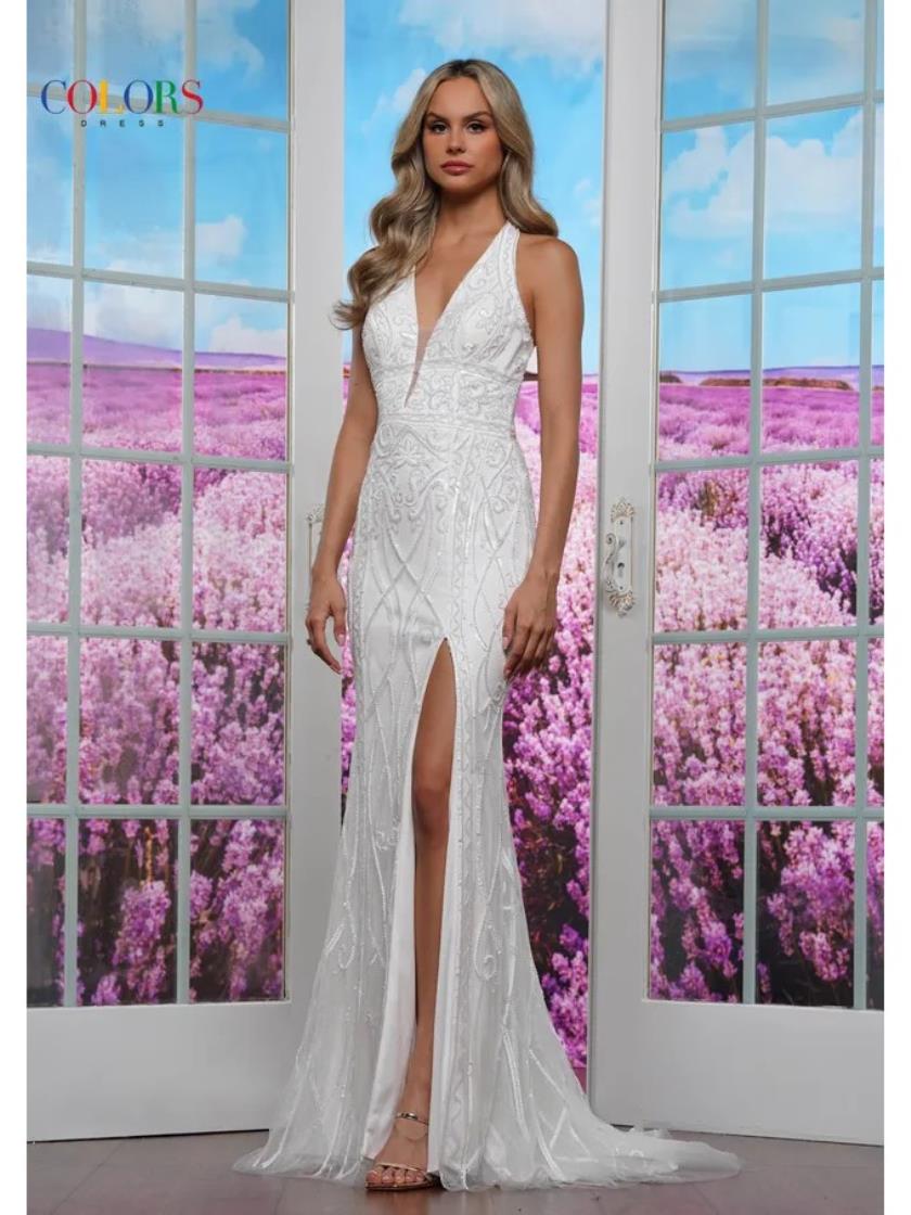 Prom Dresses Evening Long Formal Prom Dress Off White