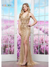 Prom Dresses Formal Long Fitted Evening Prom Dress Gold