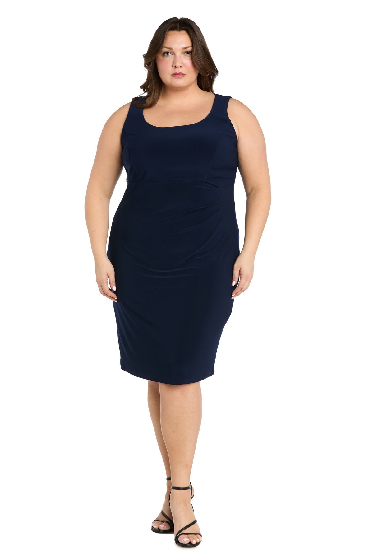 Plus Size Dresses Short Mother of the Bride Plus Size Jacket Dress Navy