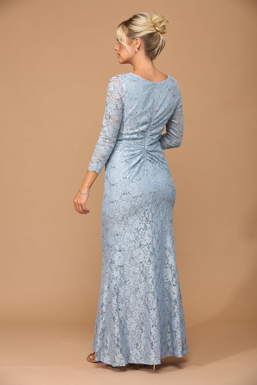 Long Mother of the Bride Lace Formal Dress