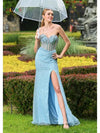 Prom Dresses Formal Fitted Long Evening Prom Dress Blue