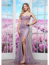 Prom Dresses Formal Fitted Long Evening Prom Dress Lilac