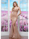 Prom Dresses Formal Fitted Long Evening Prom Dress Rose Gold