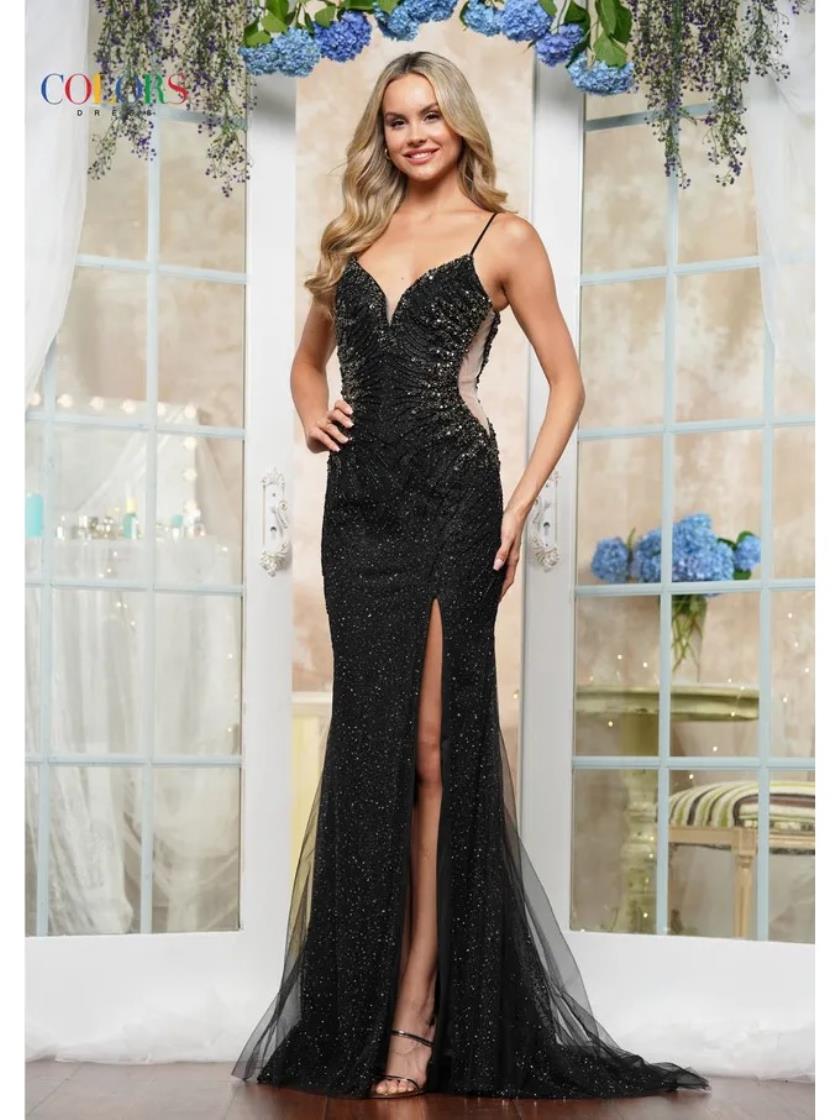 Prom Dresses Fitted Gown Long Formal Prom Dress Black