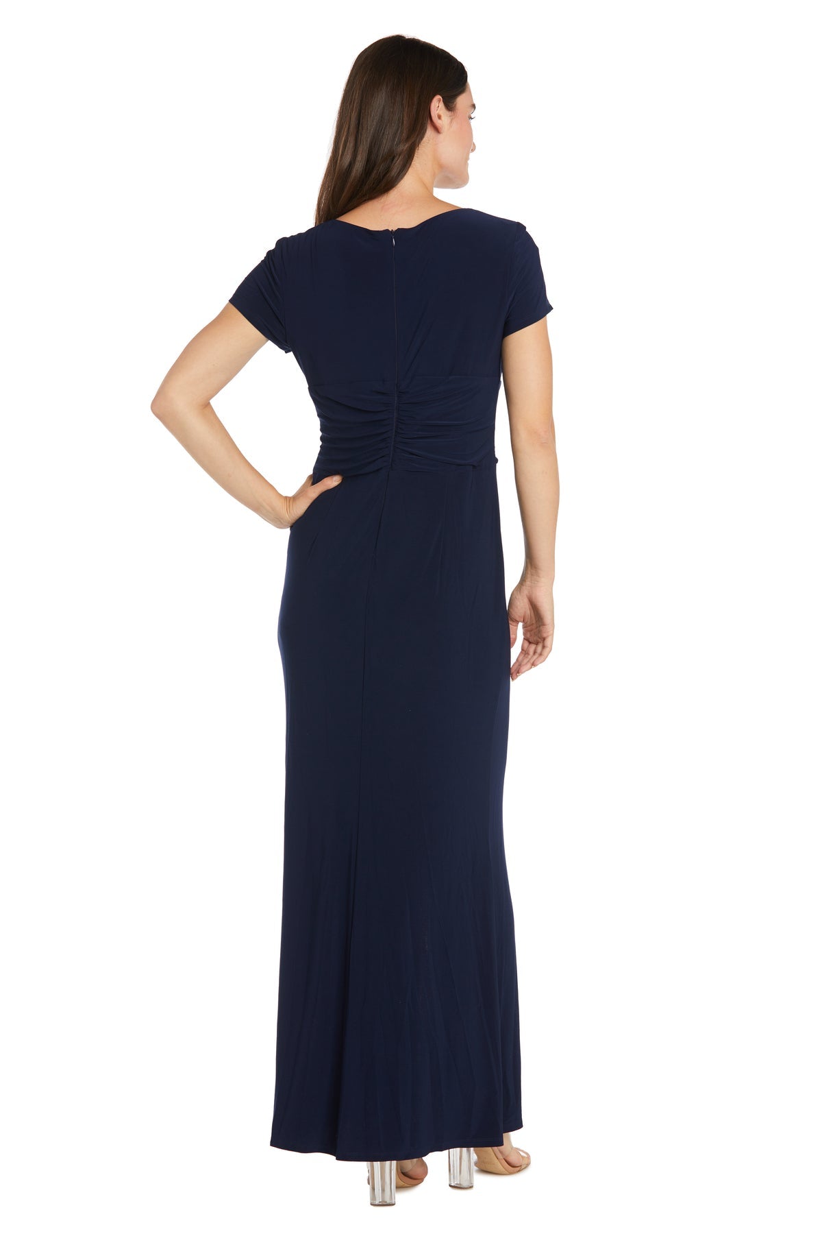 Formal Dresses Fitted Long Formal Evening Dress Navy