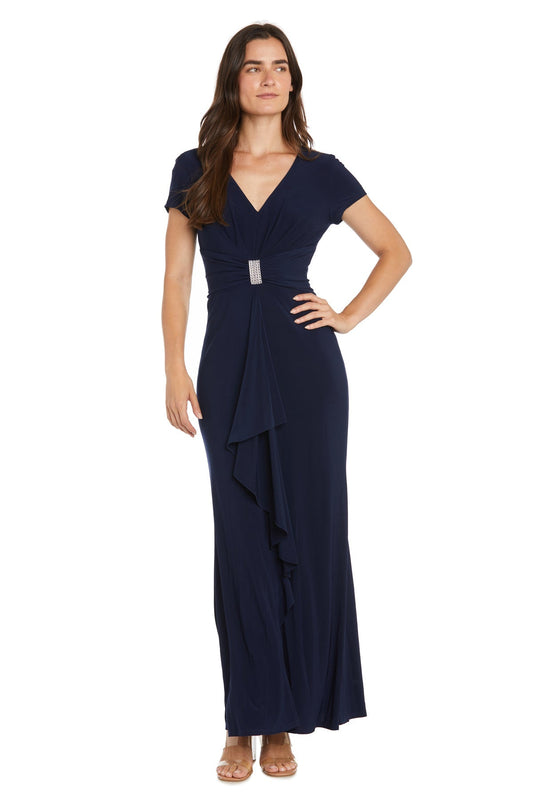 Formal Dresses Fitted Long Formal Evening Dress Navy