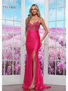 Prom Dresses Long Beaded Formal Fitted Prom Dress Hot Pink