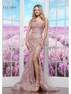 Prom Dresses Formal Fitted Long Prom Dress Rose Gold