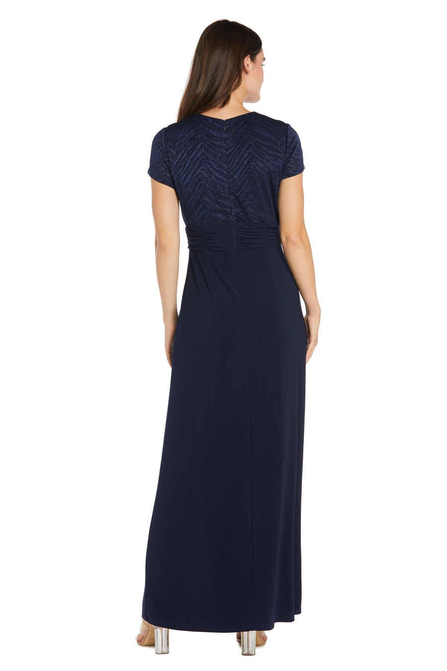 Formal Dresses Long Ruffle Formal Dress Navy