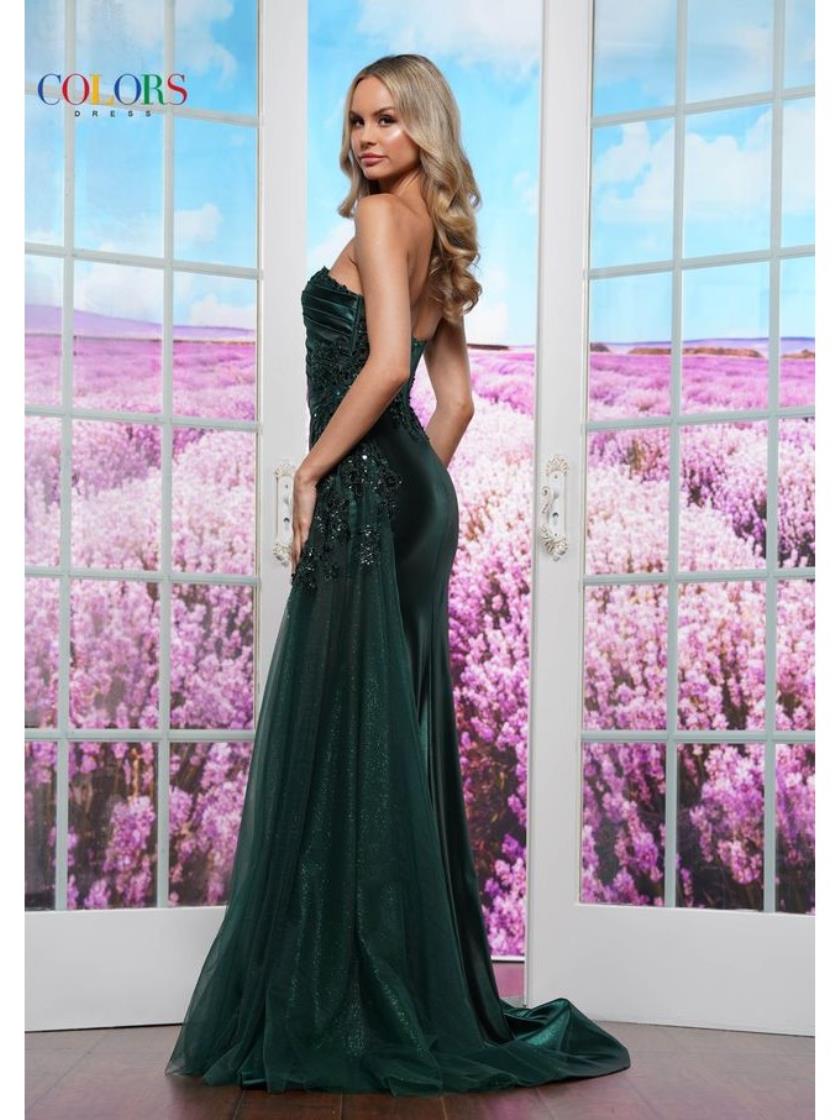 Prom Dresses Formal Ruched Long Fitted Prom Dress Deep Green