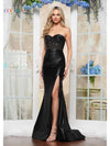 Prom Dresses Long Formal Fitted Velvet Prom Dress Black