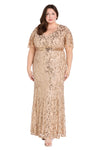 Plus Size Dresses Long Plus Size Formal Mother of the Bride Dress Gold