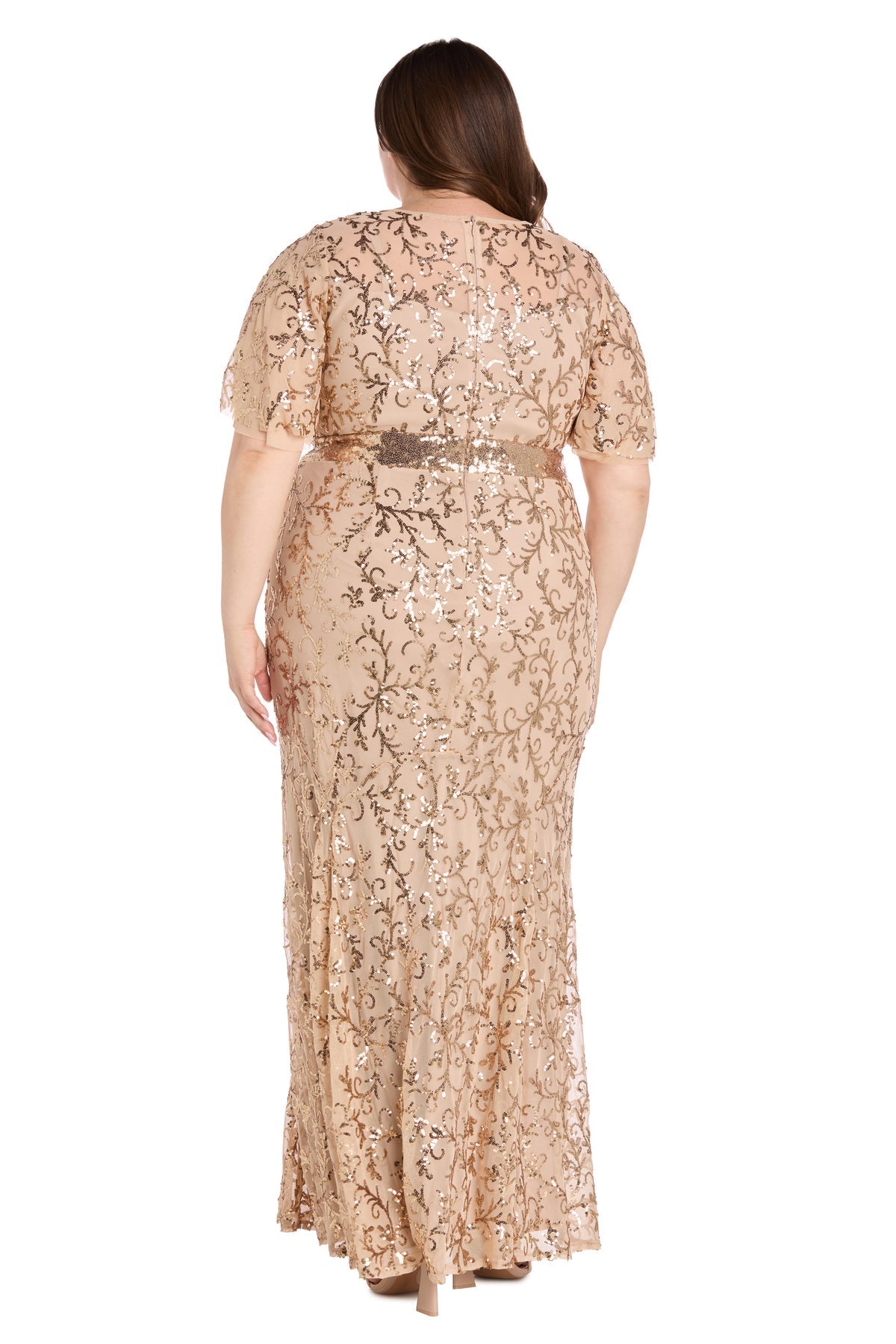 Plus Size Dresses Long Plus Size Formal Mother of the Bride Dress Gold