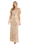 Mother of the Bride Dresses Long Mother of the Bride Sequin Formal Dress Gold