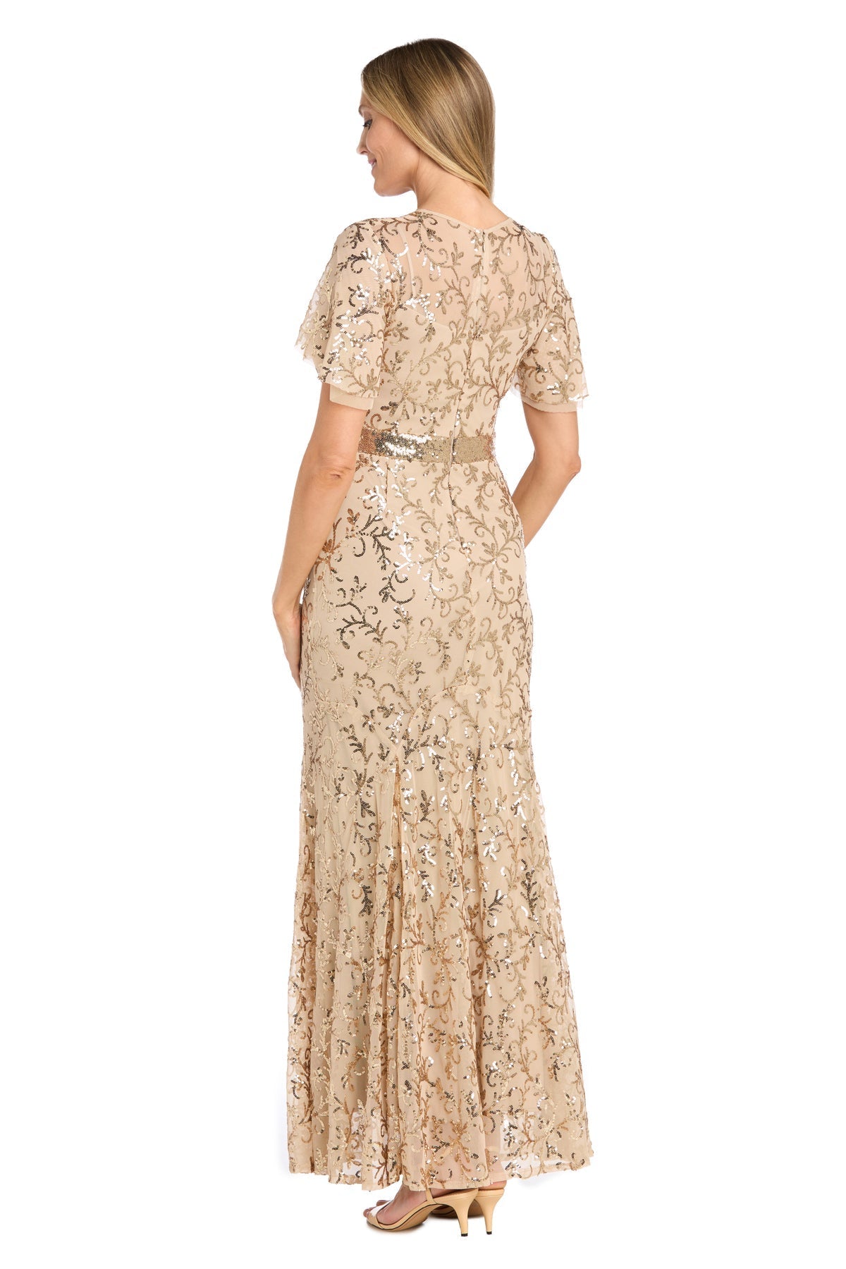 Mother of the Bride Dresses Long Mother of the Bride Sequin Formal Dress Gold