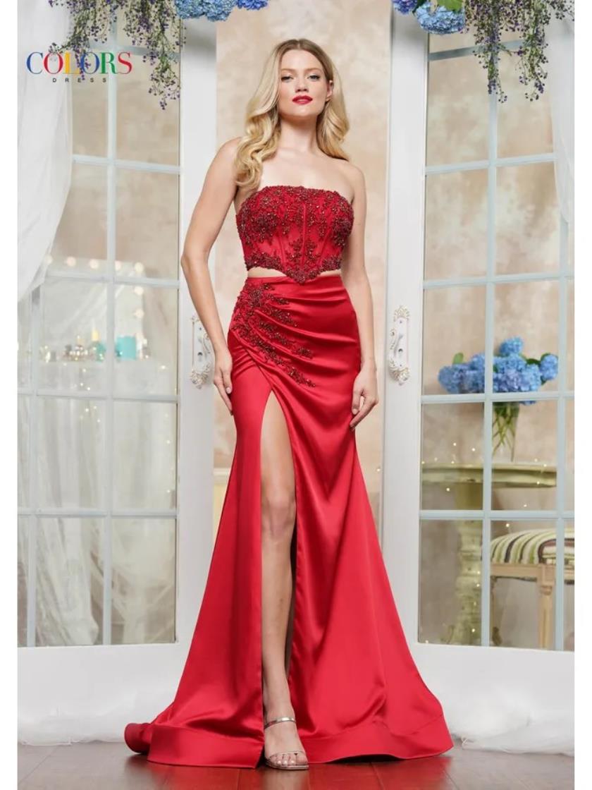 Prom Dresses Fitted Formal Long Prom Dress Red