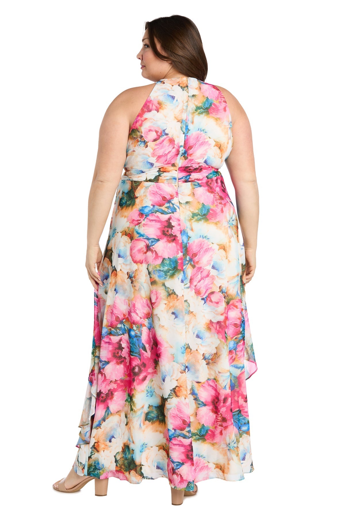 Formal Dresses Long A Line Floral Plus Size Formal Dress Fuchsia