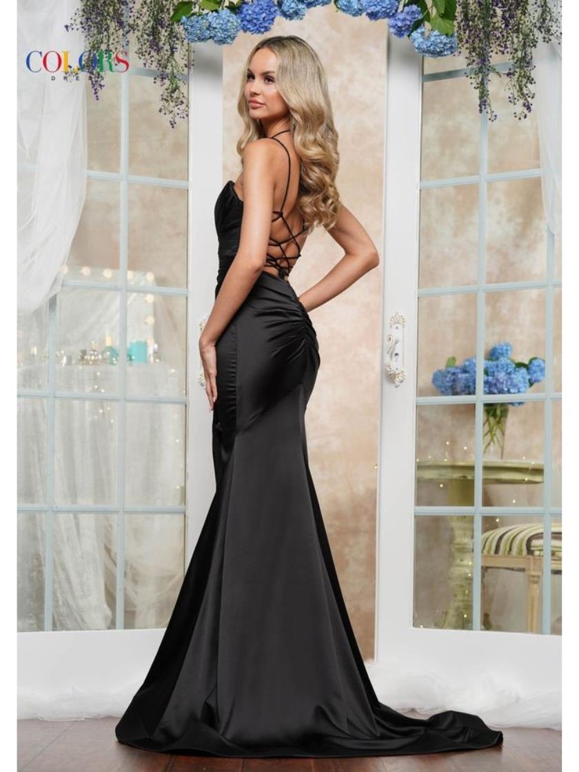 Prom Dresses Fitted Long Formal Evening Prom Dress Black