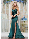 Prom Dresses Fitted Long Formal Evening Prom Dress Deep Green