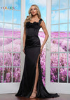 Prom Dresses Long Fitted Formal Corset Prom Dress Black