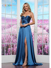 Prom Dresses Evening Long Fitted Formal Prom Dress Teal Blue