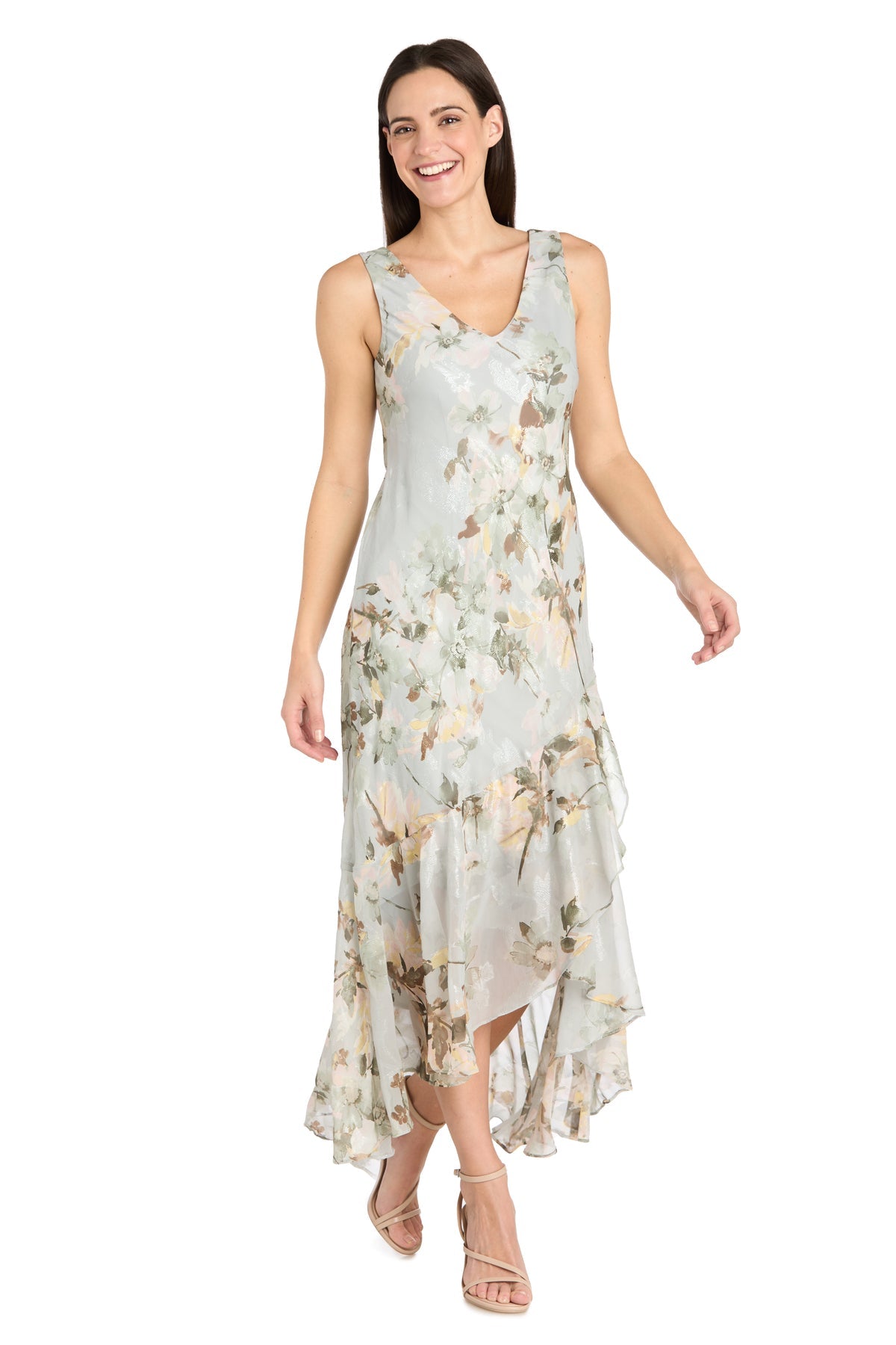 Mother of the Bride Dresses High Low Mother of the Bride Printed Jacket Dress Celadon