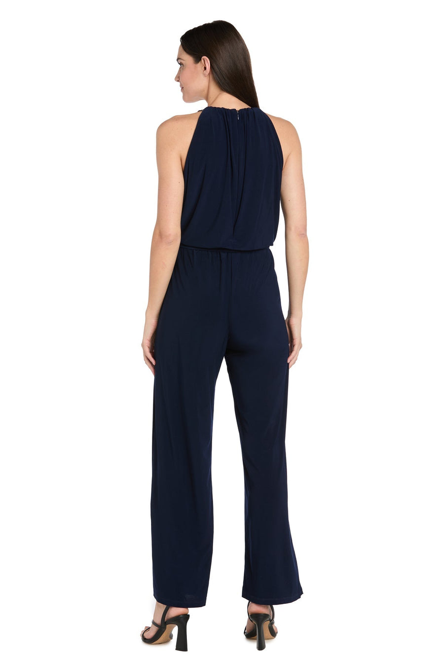 Jumpsuit Long Formal Keyhole Jumpsuit Navy