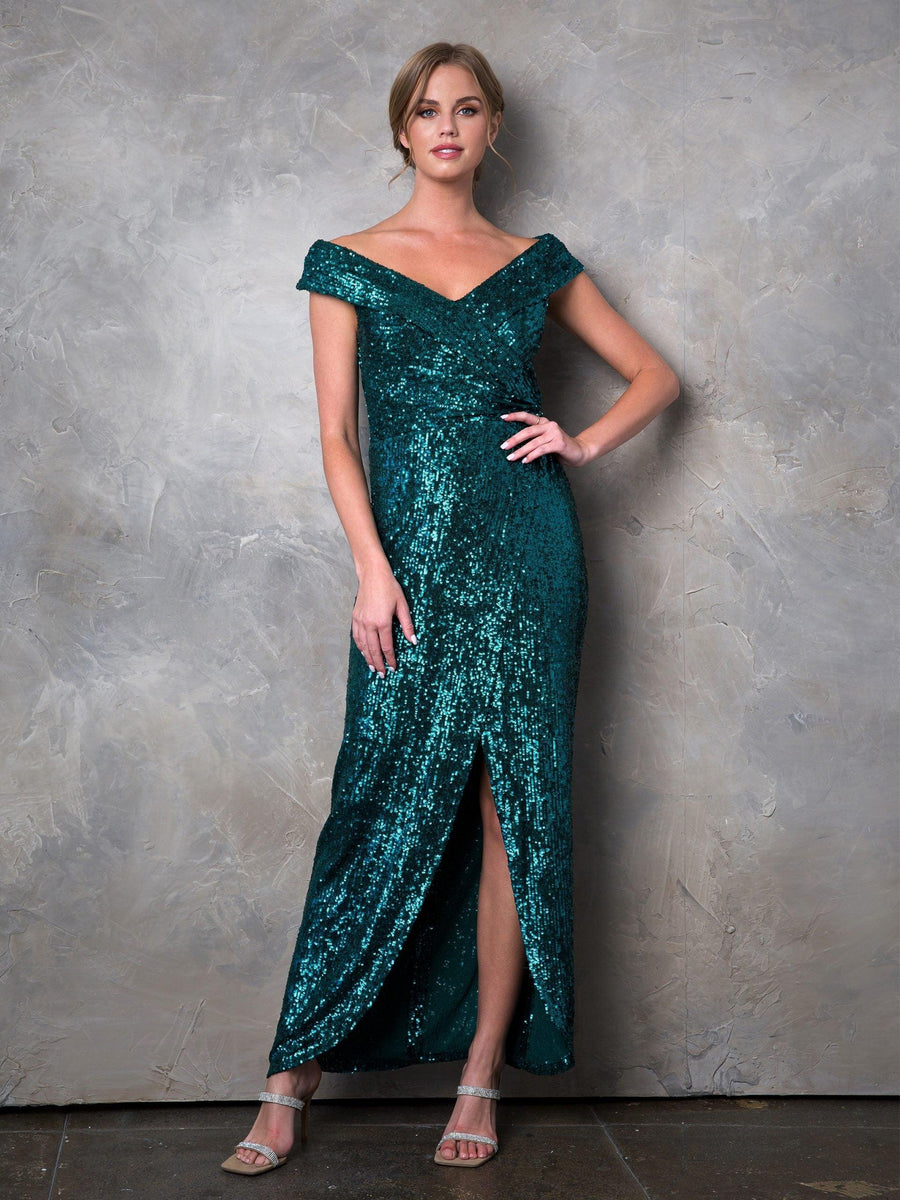 Long Off Shoulder Formal Evening Gown Sale
